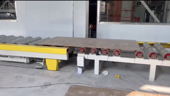 comprar 1600 toneladas Mdf Prensa a quente de ciclo curto Linha de prensagem Área de piso 17 m online manufacture