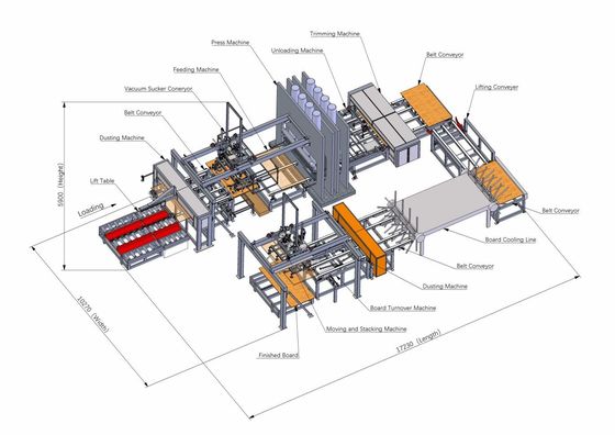 Melamina Mdf Laminate máquina de prensagem a quente 900kg 2 Densidade