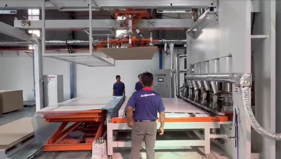 Máquina de prensagem a quente de laminagem de melamina de ciclo curto para madeira compensada